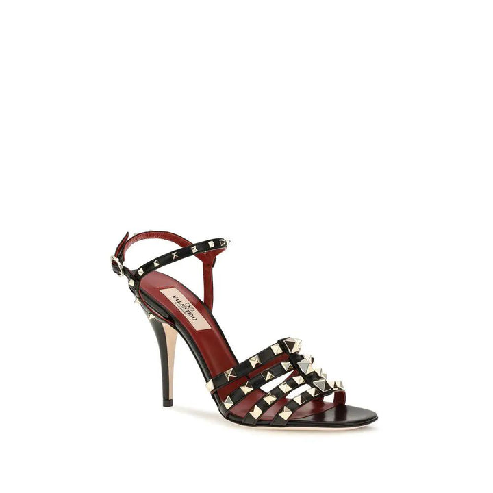 Valentino Garavani Sample Sale | Valentino Garavani Black Goatskin Stiletto Heel Sandals - | Designer outlet