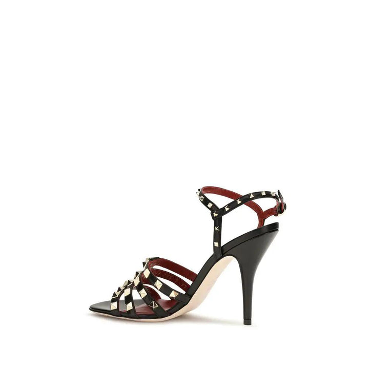 Valentino Garavani Sample Sale | Valentino Garavani Black Goatskin Stiletto Heel Sandals - | Designer outlet