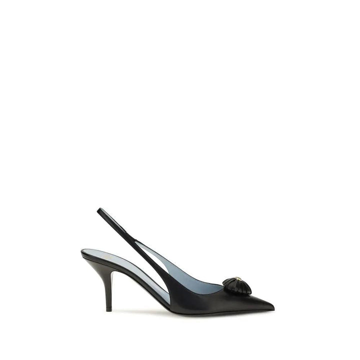 Valentino Garavani Sample Sale | Valentino Garavani Black Calf Leather Bos Taurus High Heel Pumps - | Designer outlet