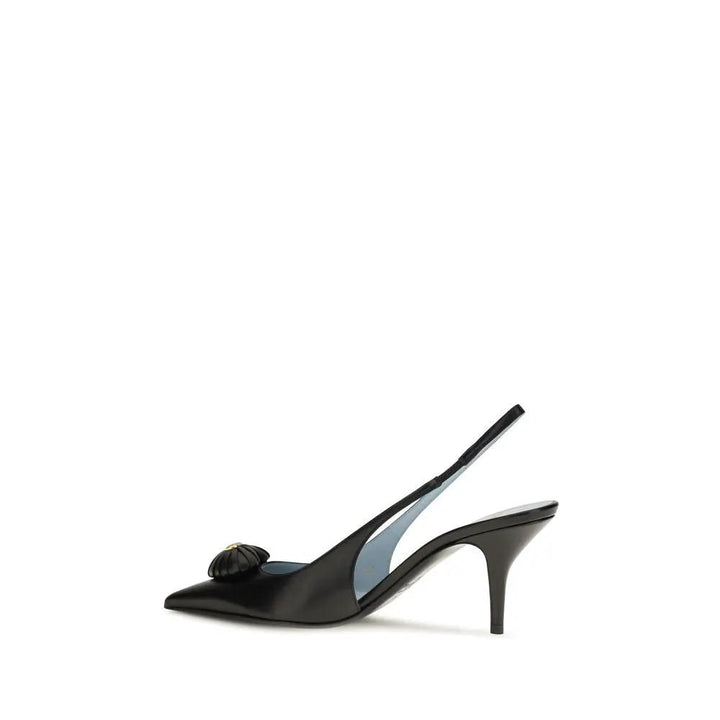 Valentino Garavani Sample Sale | Valentino Garavani Black Calf Leather Bos Taurus High Heel Pumps - | Designer outlet