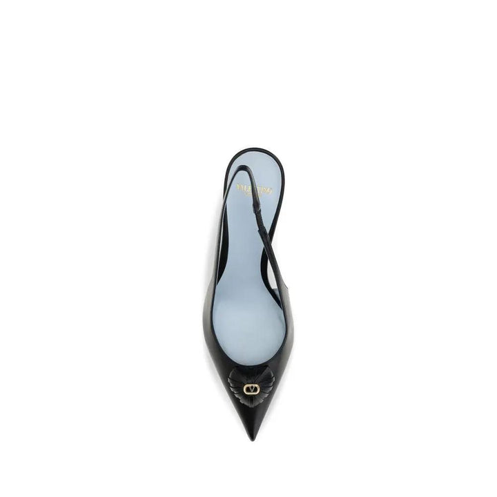 Valentino Garavani Sample Sale | Valentino Garavani Black Calf Leather Bos Taurus High Heel Pumps - | Designer outlet