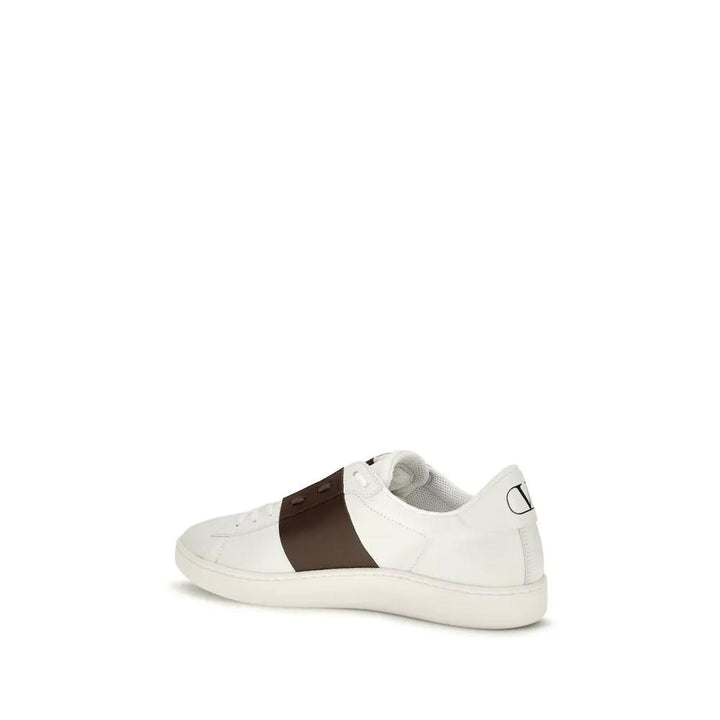 Valentino Garavani Sample Sale | Valentino Garavani White Calf Leather Bos Taurus Low Top Sneakers - | Designer outlet