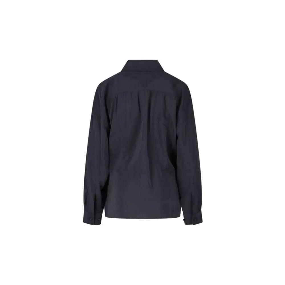 Lemaire Sample Sale | Lemaire Black Polyamide Shirt - | Designer outlet