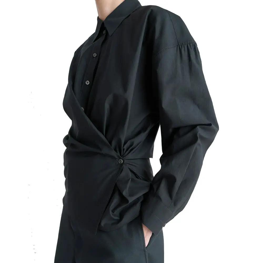 Lemaire Sample Sale | Lemaire Black Polyamide Shirt - | Designer outlet