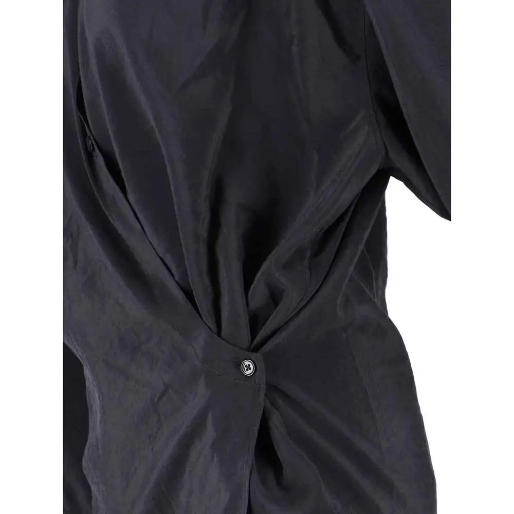 Lemaire Sample Sale | Lemaire Black Polyamide Shirt - | Designer outlet