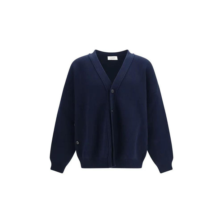 Laneus Sample Sale | Laneus Blue Wool Oves Aries Cardigan - | Designer outlet