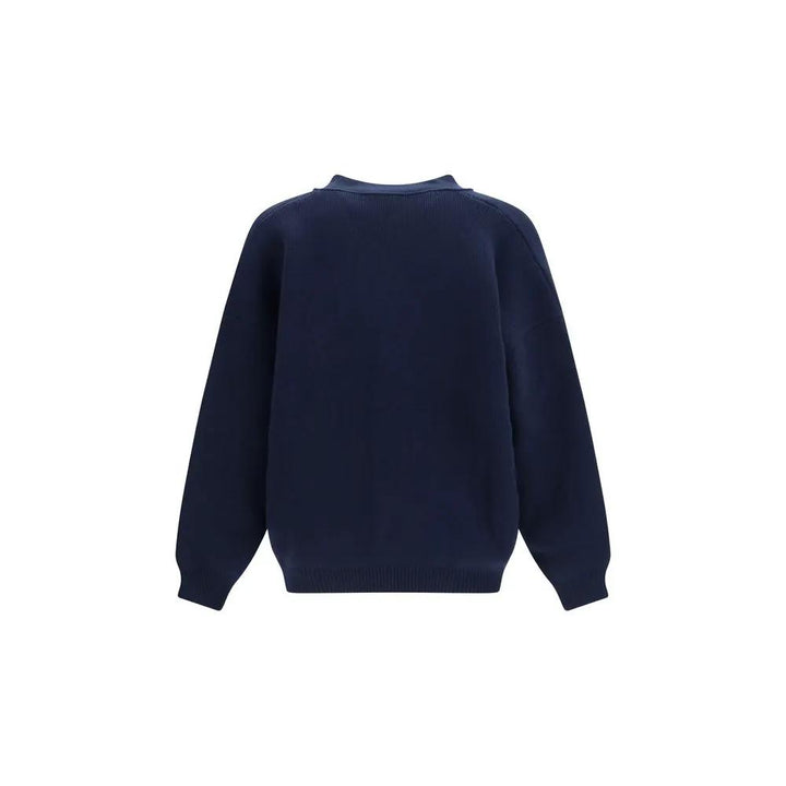 Laneus Sample Sale | Laneus Blue Wool Oves Aries Cardigan - | Designer outlet