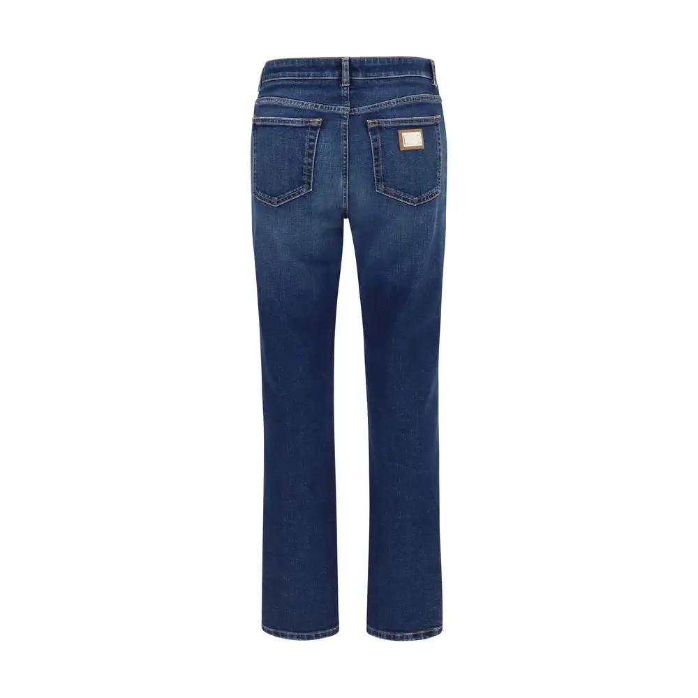 Dolce &amp; Gabbana Sample Sale | Dolce &amp; Gabbana Blue Cotton Straight-Leg Jeans - | Designer outlet