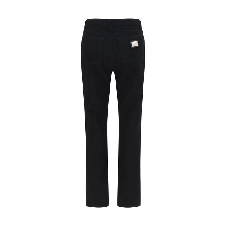 Dolce &amp; Gabbana Sample Sale | Dolce &amp; Gabbana Black Cotton Straight-Leg Jeans - | Designer outlet