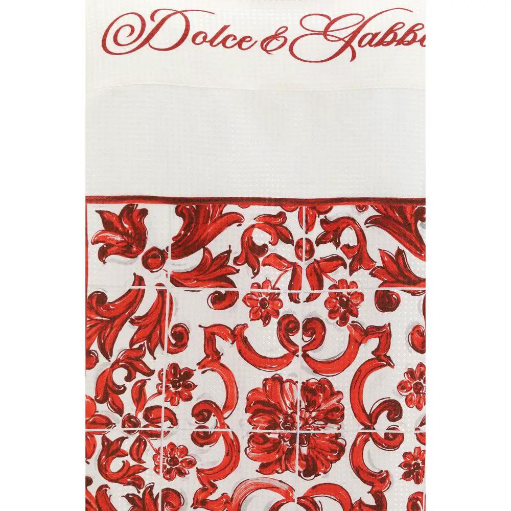 Dolce &amp; Gabbana Sample Sale | Dolce &amp; Gabbana White Silk Pattern Shirt - | Designer outlet
