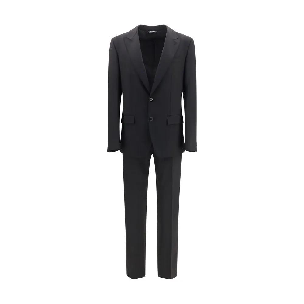 Dolce &amp; Gabbana Sample Sale | Dolce &amp; Gabbana Black Wool Oves Aries Two-Piece Suit - | Designer outlet