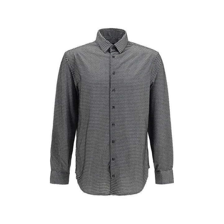 Giorgio Armani Sample Sale | Giorgio Armani Gray Cotton Pattern Shirt - | Designer outlet