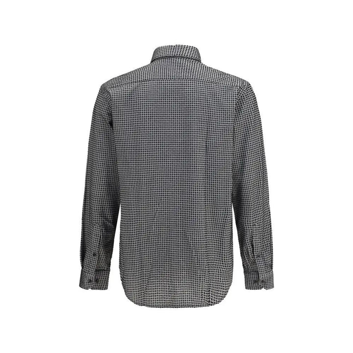 Giorgio Armani Sample Sale | Giorgio Armani Gray Cotton Pattern Shirt - | Designer outlet