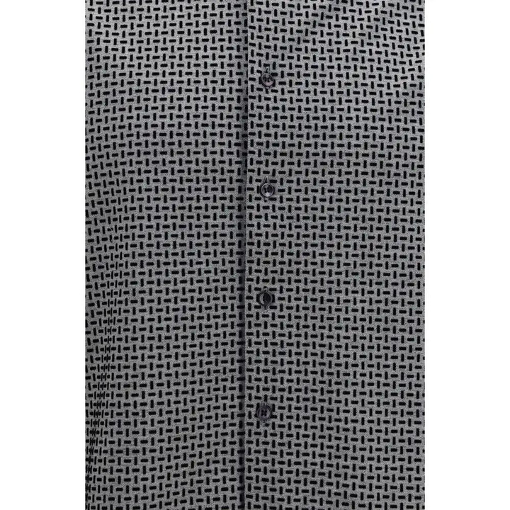 Giorgio Armani Sample Sale | Giorgio Armani Gray Cotton Pattern Shirt - | Designer outlet