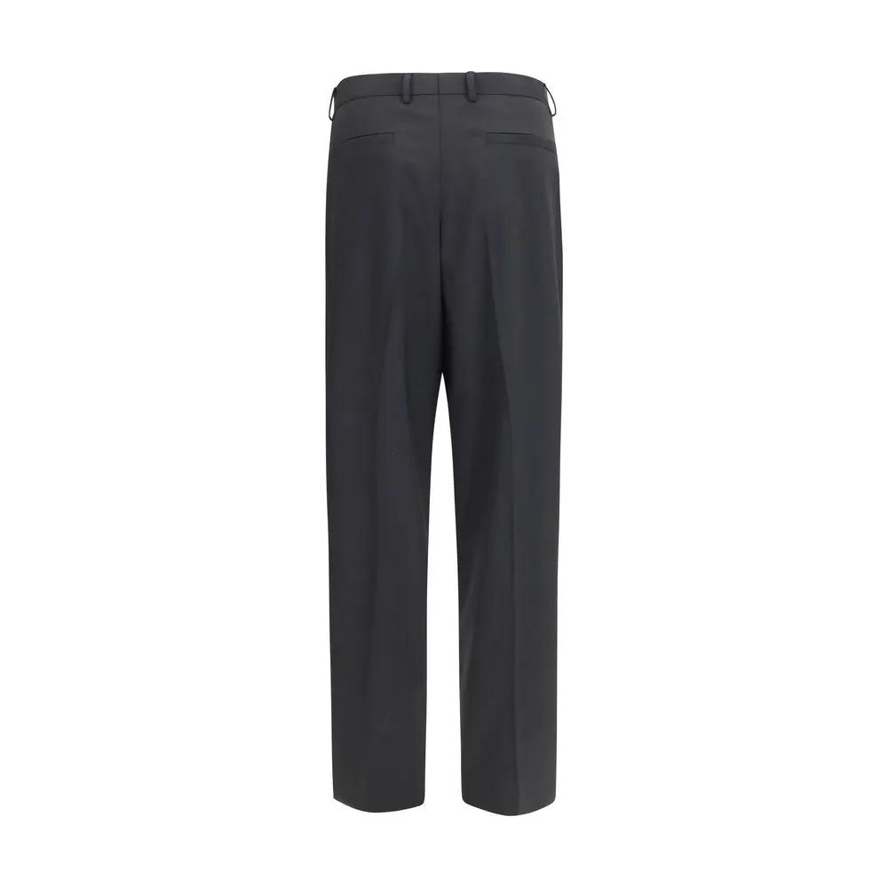 Dolce & Gabbana Sample Sale | Dolce & Gabbana Black Wool Oves Aries Dress Pants - | Designer outlet