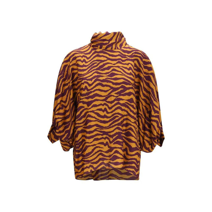 Kristina Ti Sample Sale | Kristina Ti Orange Viscose Blouse - | Designer outlet