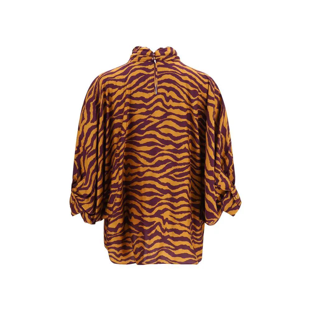 Kristina Ti Sample Sale | Kristina Ti Orange Viscose Blouse - | Designer outlet