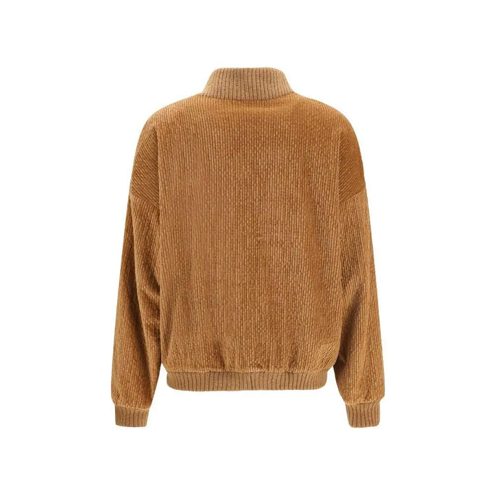Kristina Ti Sample Sale | Kristina Ti Brown Cotton Bomber - | Designer outlet