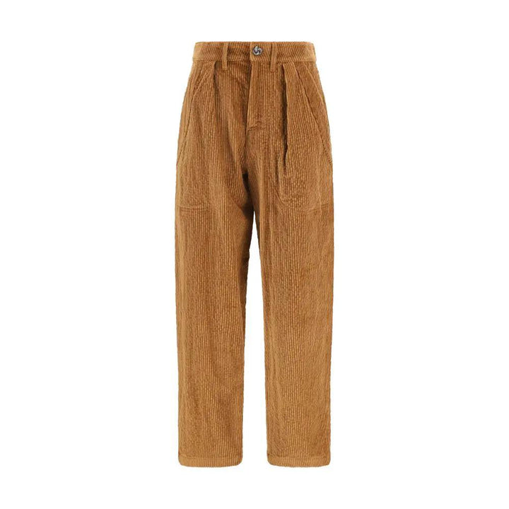 Kristina Ti Sample Sale | Kristina Ti Brown Cotton Casual Pants - | Designer outlet