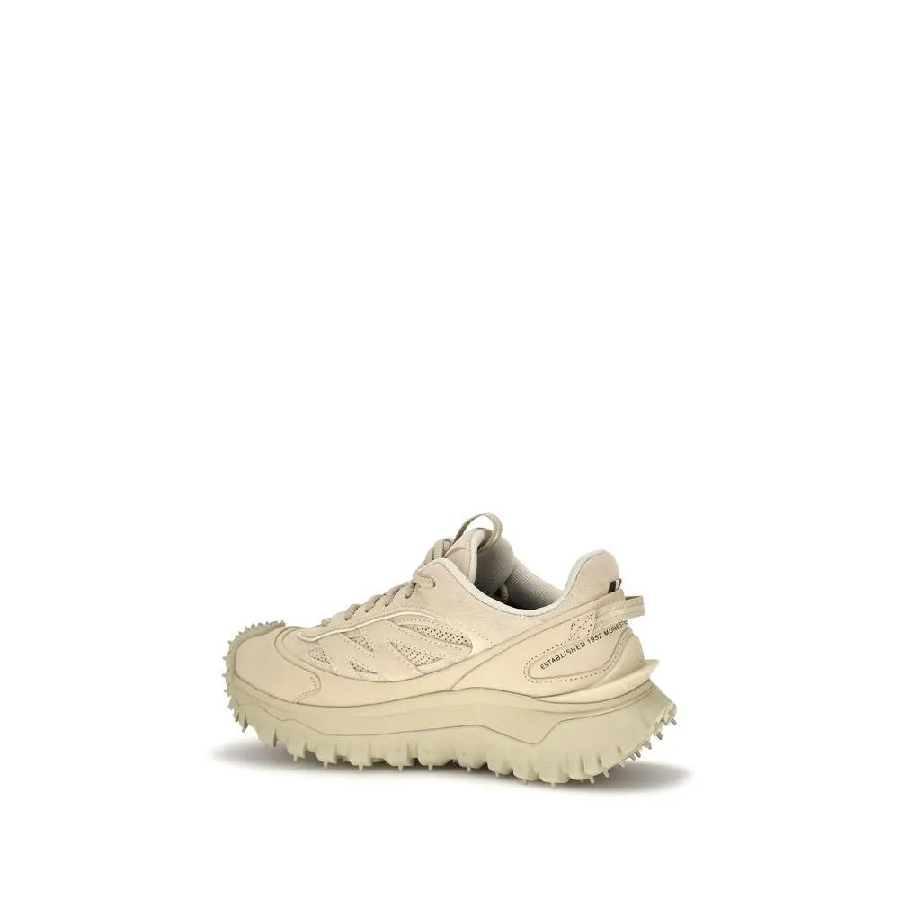 Moncler Sample Sale | Moncler Beige Calf Leather Bos Taurus Athletic Sneakers - | Designer outlet