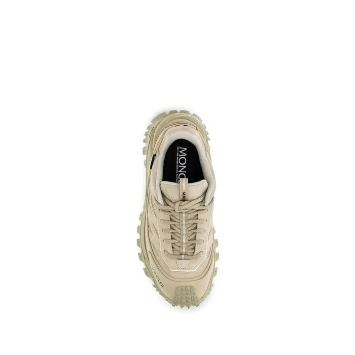 Moncler Sample Sale | Moncler Beige Calf Leather Bos Taurus Athletic Sneakers - | Designer outlet