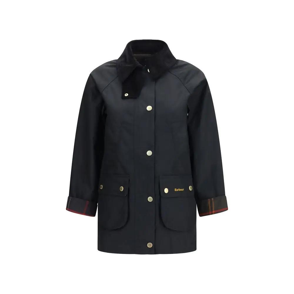 Barbour Sample Sale | Barbour Black Cotton Full-Length Jacket - | Designer outlet