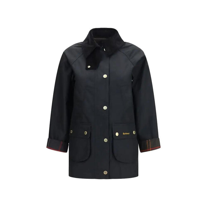Barbour Sample Sale | Barbour Black Cotton Full-Length Jacket - | Designer outlet