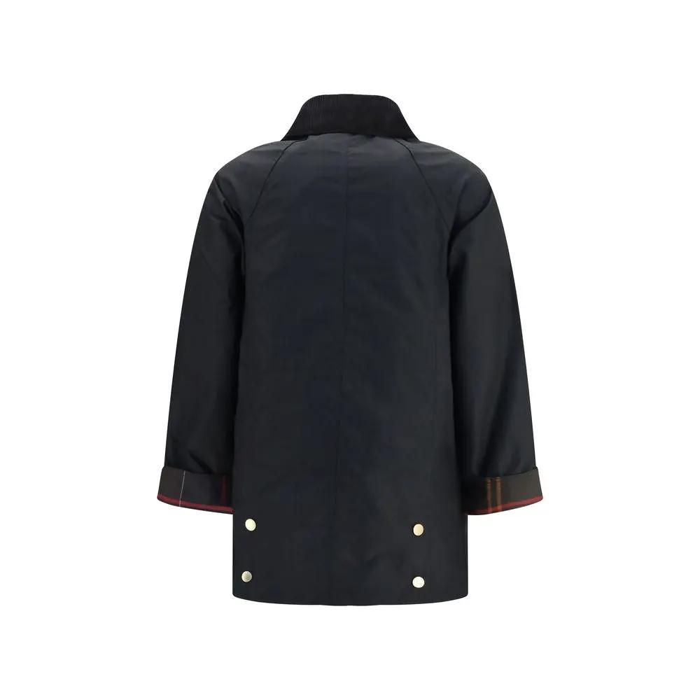 Barbour Sample Sale | Barbour Black Cotton Full-Length Jacket - | Designer outlet