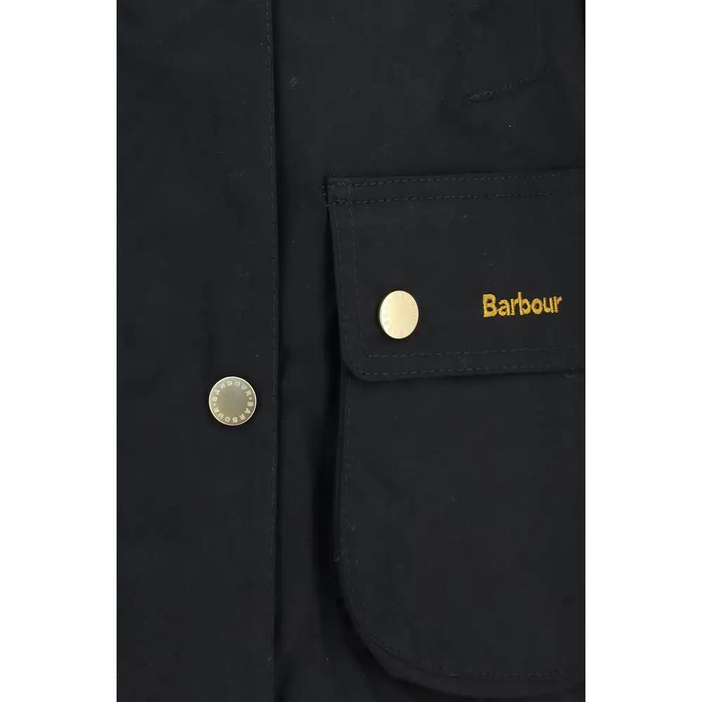 Barbour Sample Sale | Barbour Black Cotton Full-Length Jacket - | Designer outlet