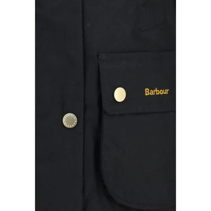 Barbour Sample Sale | Barbour Black Cotton Full-Length Jacket - | Designer outlet