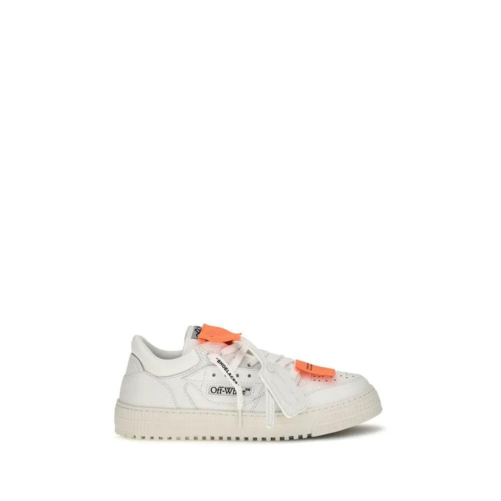 Off-White Sample Sale | Off-White White Calf Leather Bos Taurus Low Top Sneakers - | Designer outlet