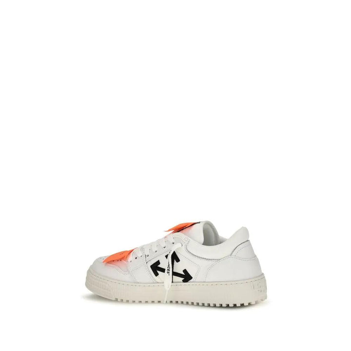 Off-White Sample Sale | Off-White White Calf Leather Bos Taurus Low Top Sneakers - | Designer outlet