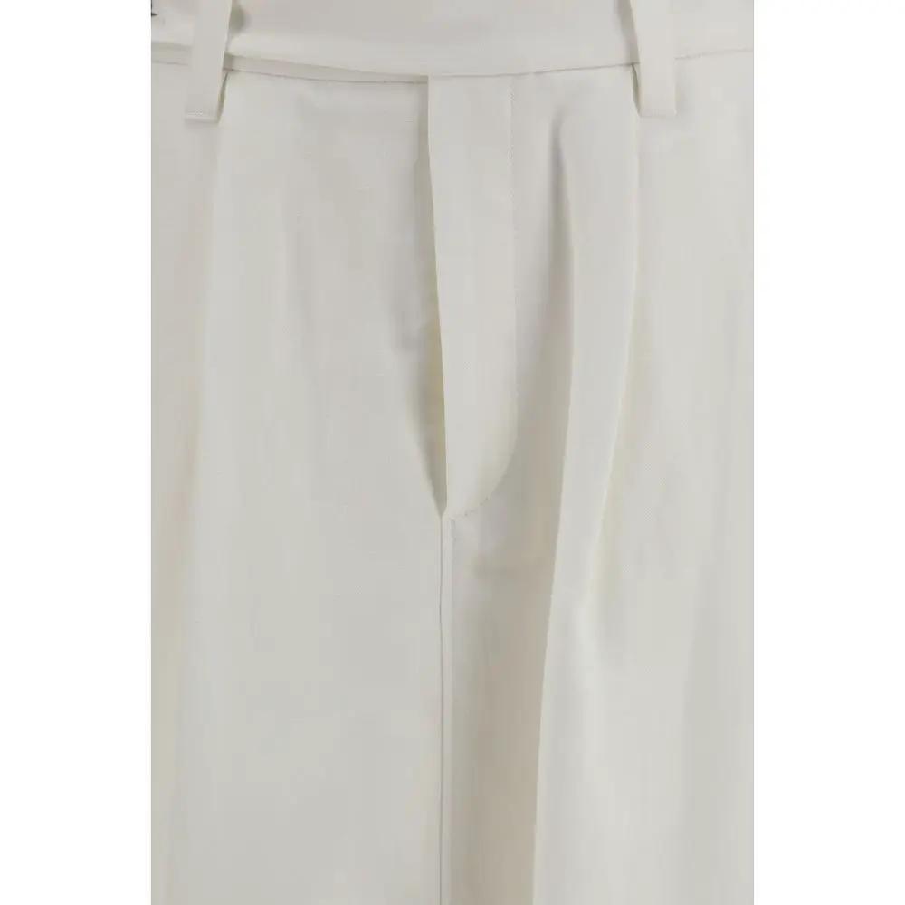 Brunello Cucinelli Sample Sale | Brunello Cucinelli White Viscose Long Skirt - | Designer outlet