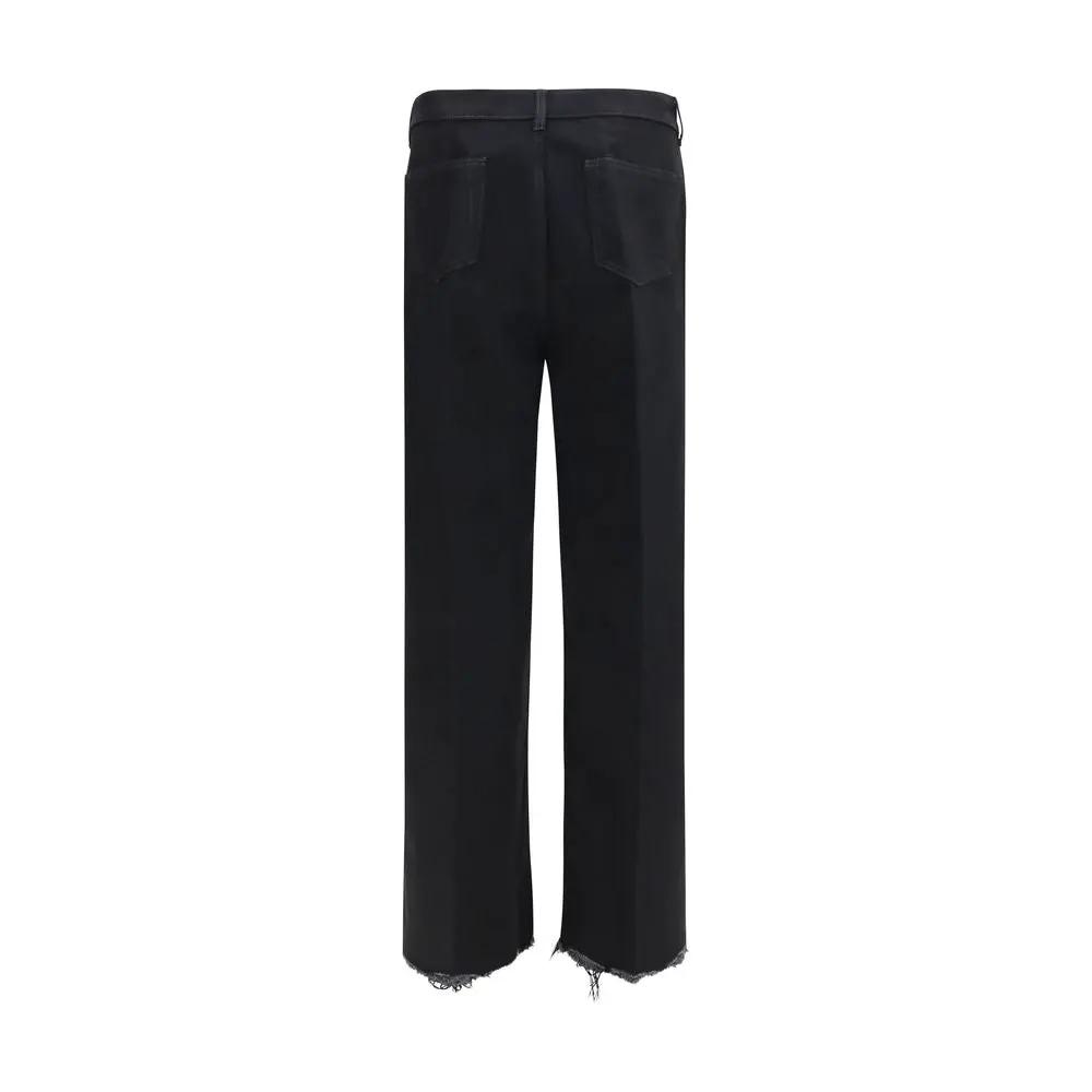 Rick Owens Sample Sale | Rick Owens Black Cotton Flared Jeans - | Designer outlet