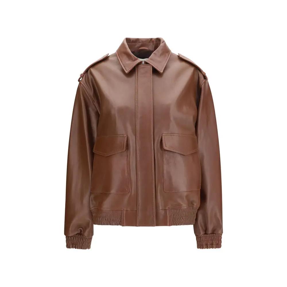 Arma Sample Sale | Arma Brown Lamb Ovis Aries Aries Full-Length Jacket - | Designer outlet