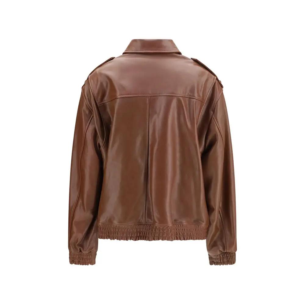 Arma Sample Sale | Arma Brown Lamb Ovis Aries Aries Full-Length Jacket - | Designer outlet