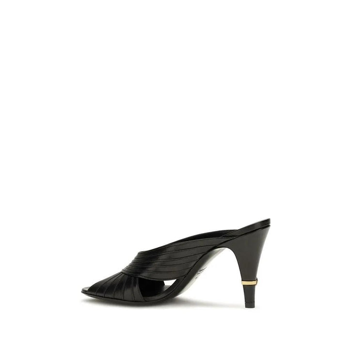 Versace Sample Sale | Versace Black Lamb Ovis Aries Aries Mules - | Designer outlet