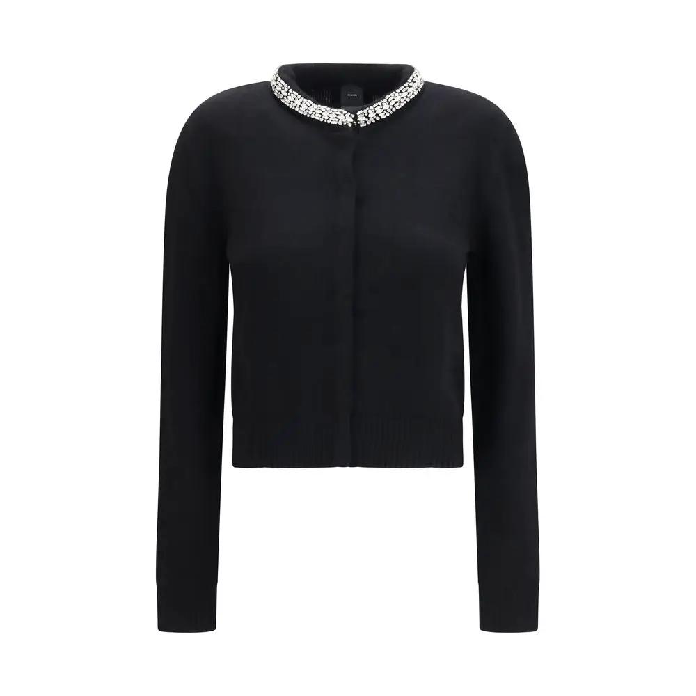 PINKO Sample Sale | PINKO Black Wool Oves Aries Cardigan - | Designer outlet