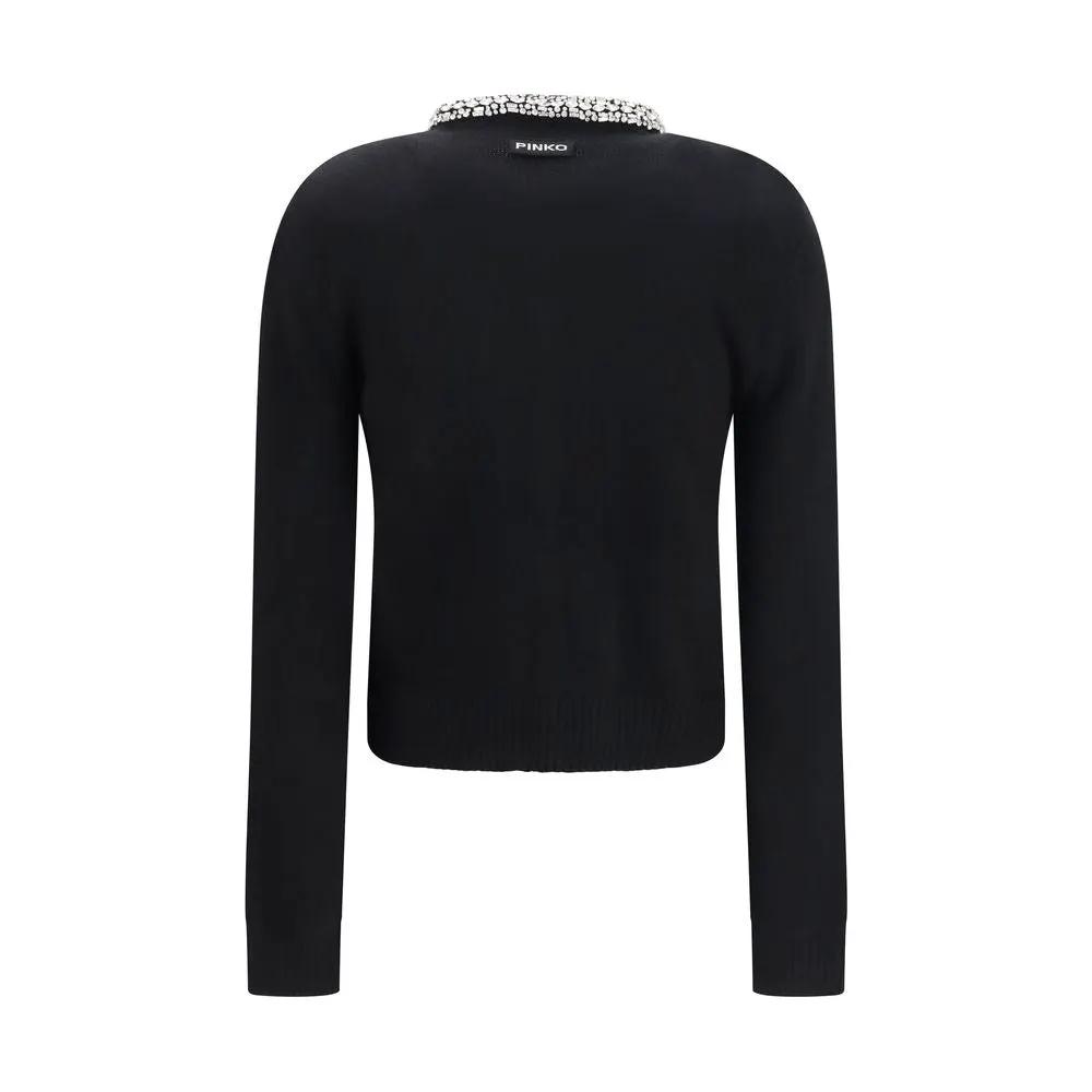 PINKO Sample Sale | PINKO Black Wool Oves Aries Cardigan - | Designer outlet
