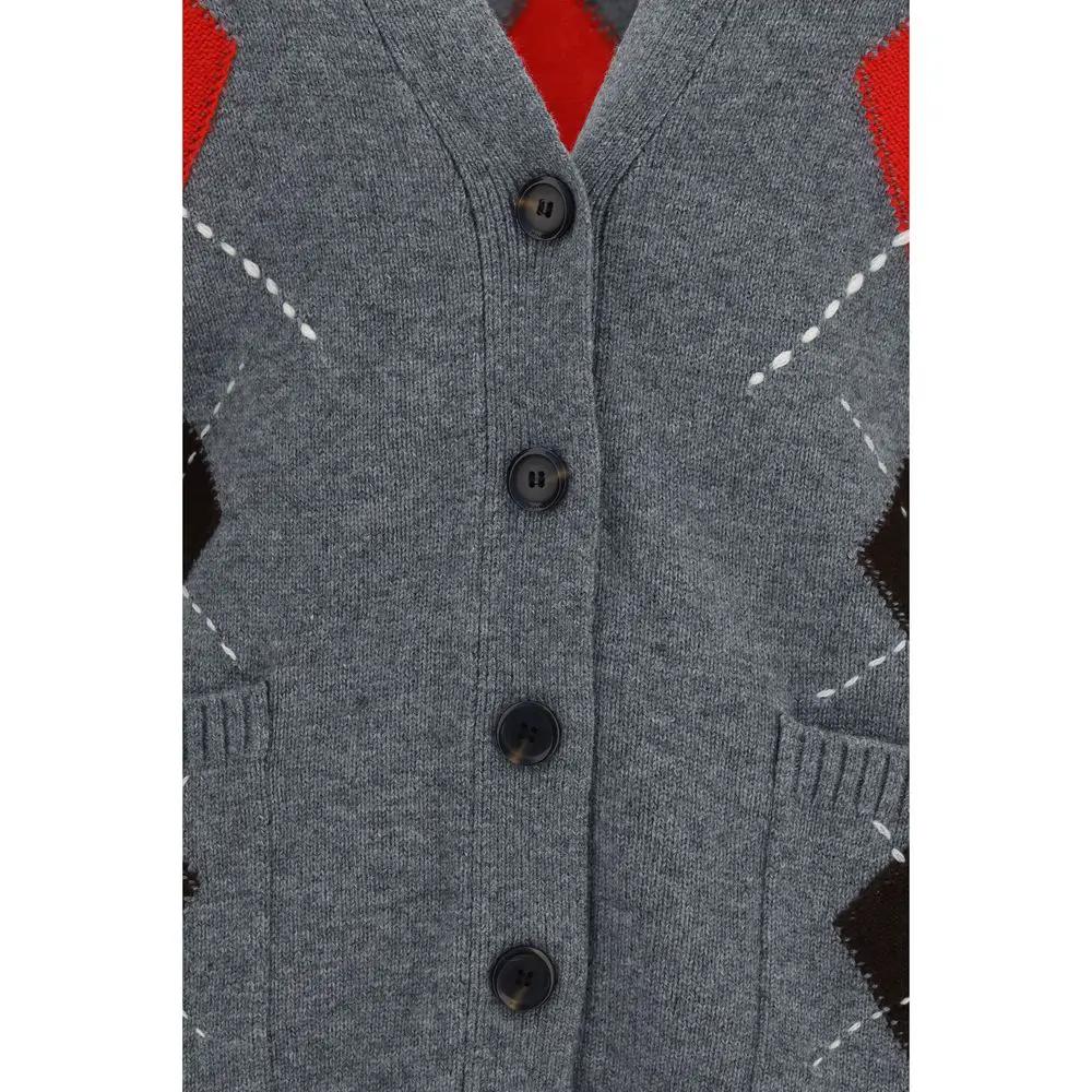 PINKO Sample Sale | PINKO Gray Wool Oves Aries Cardigan - | Designer outlet