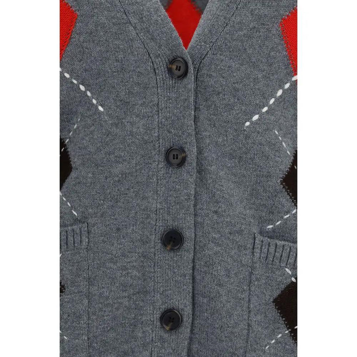 PINKO Sample Sale | PINKO Gray Wool Oves Aries Cardigan - | Designer outlet