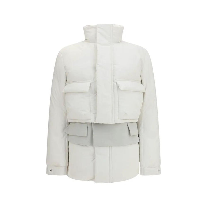 Sacai Sample Sale | Sacai White Polyester Full-Length Jacket - | Designer outlet