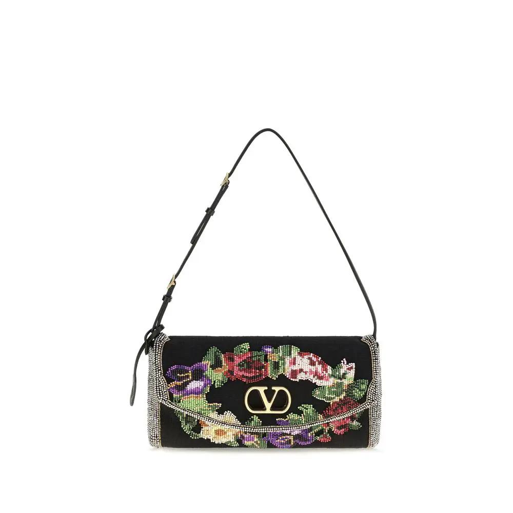 Valentino Garavani Sample Sale | Valentino Garavani Multicolor Linen Shoulder Bag - | Designer outlet