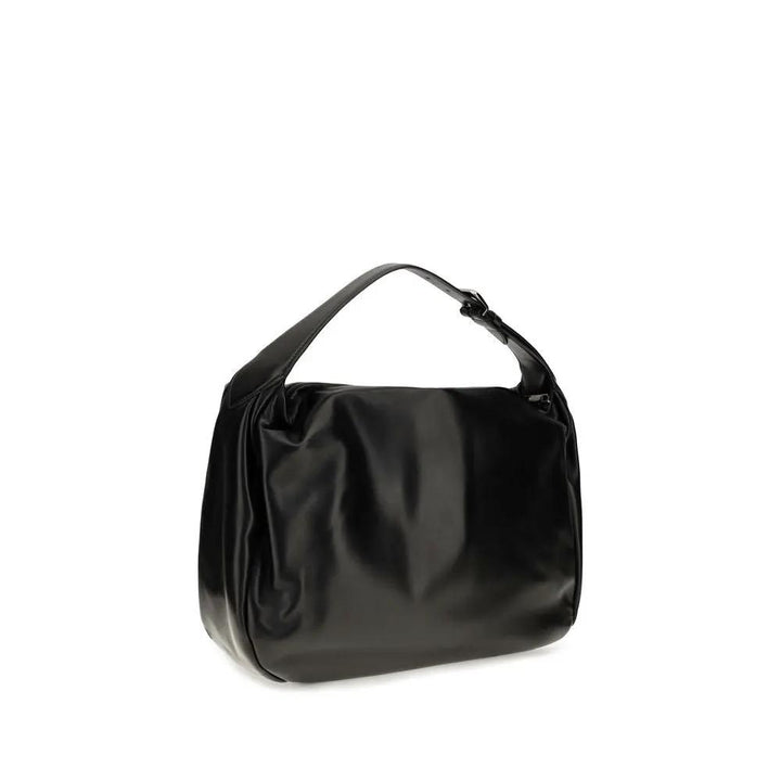 Brunello Cucinelli Sample Sale | Brunello Cucinelli Black Calf Leather Bos Taurus Shoulder Bag - | Designer outlet