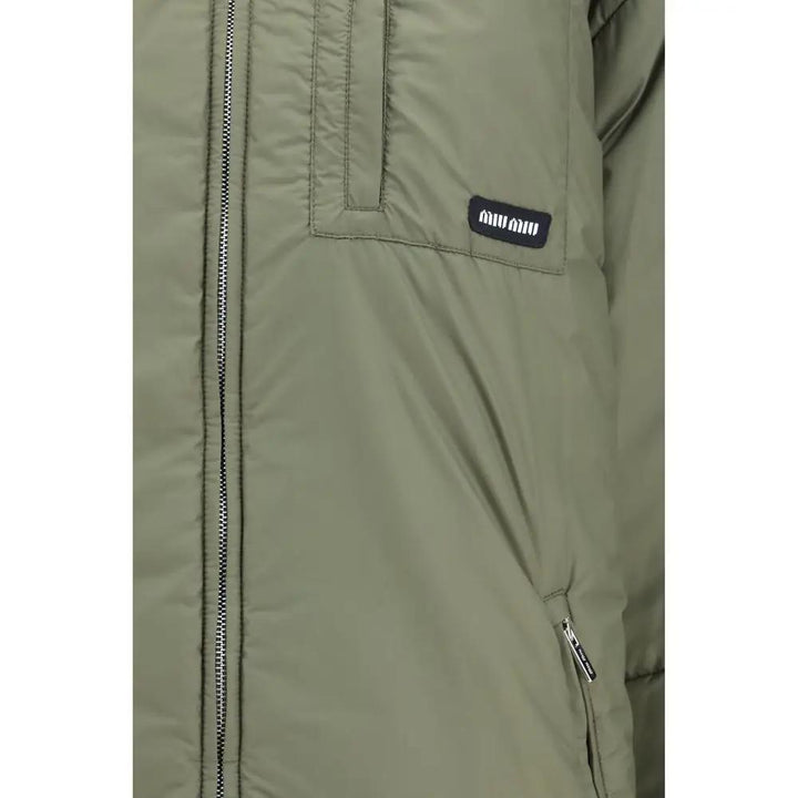 Miu Miu Sample Sale | Miu Miu Bicolor Goose Down Shell Jacket - | Designer outlet