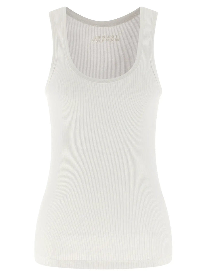 Isabel Marant Sample Sale | Isabel Marant White Cotton Tank Tops - | Designer outlet