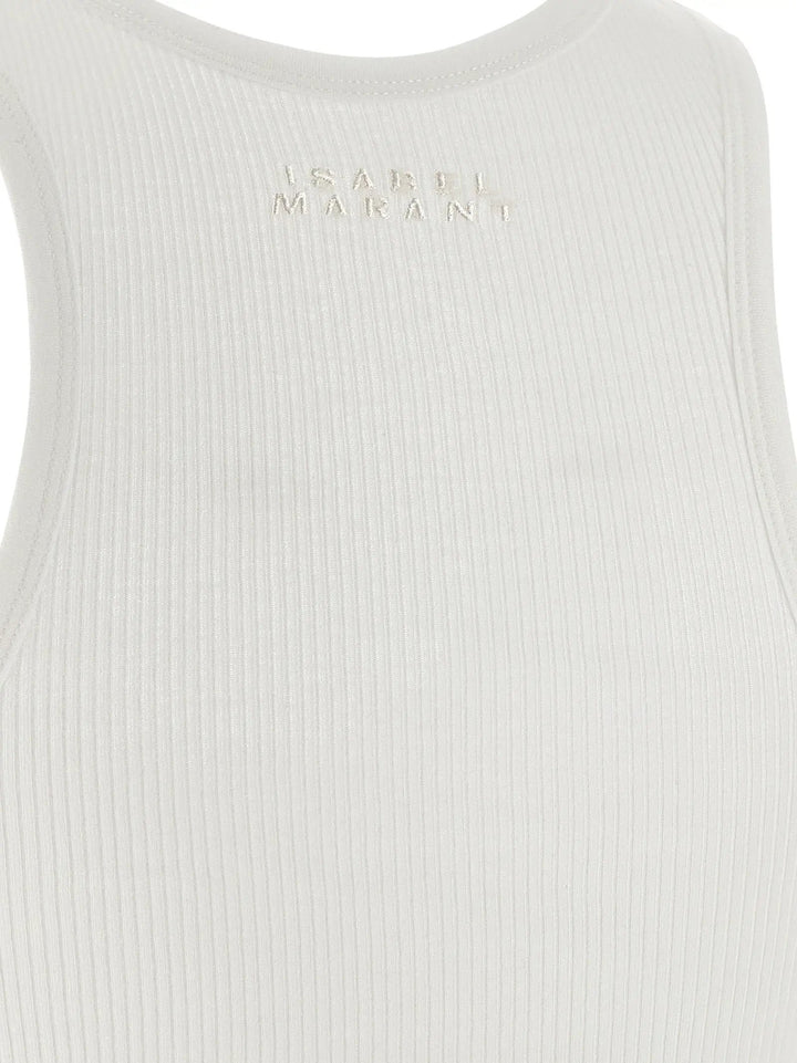Isabel Marant Sample Sale | Isabel Marant White Cotton Tank Tops - | Designer outlet
