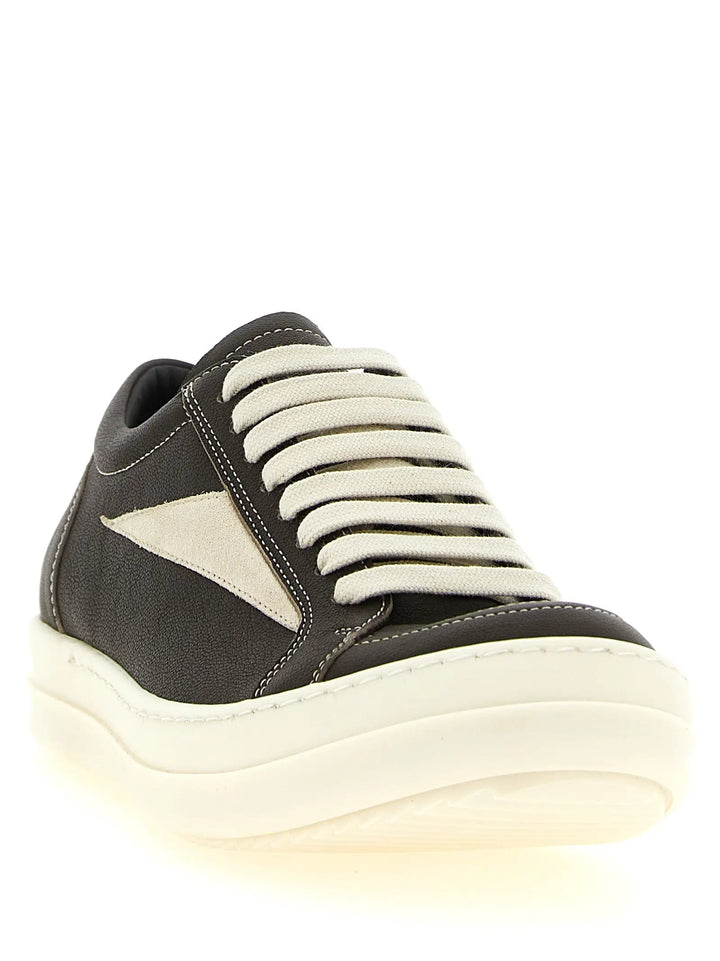 Rick Owens Sample Sale | Rick Owens Brown Lamb Leather Low Top Sneakers - | Designer outlet