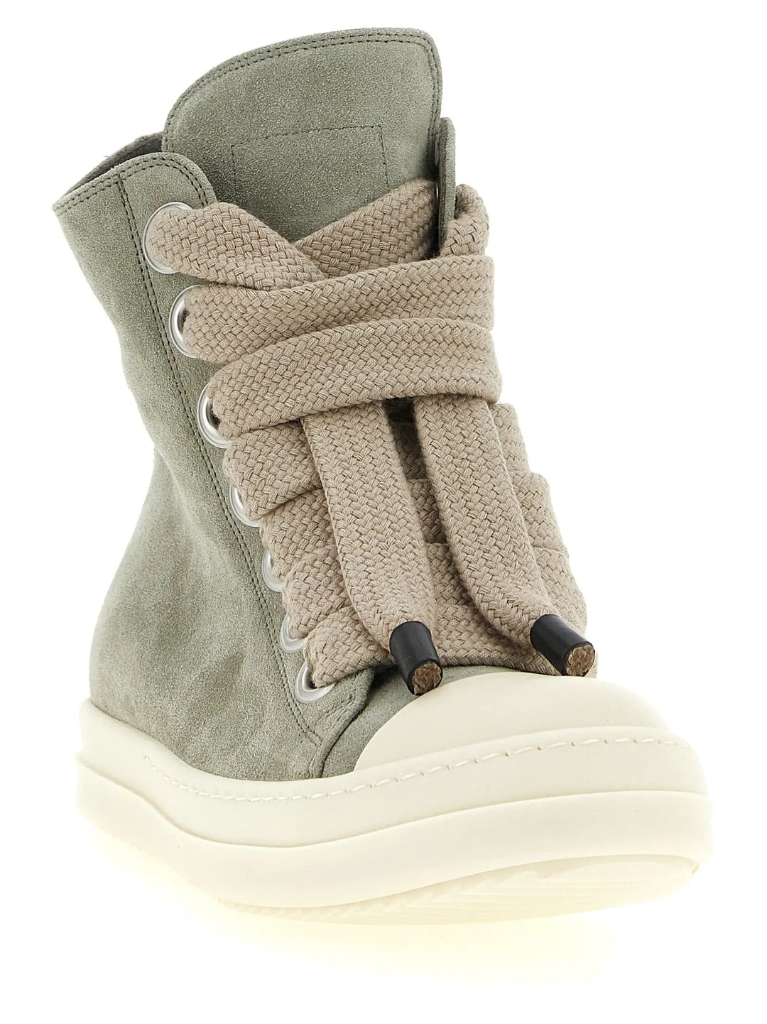 Rick Owens Sample Sale | Rick Owens Bicolor Calfskin High Top Sneakers - | Designer outlet