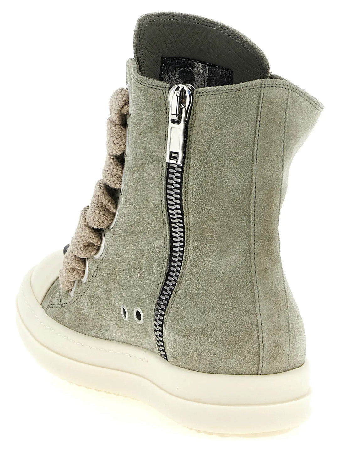 Rick Owens Sample Sale | Rick Owens Bicolor Calfskin High Top Sneakers - | Designer outlet
